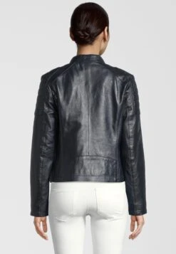 Apple Of Eden Leren Jassen Tussenjas LILOU Dames Blauw -Winterkledingwinkel Voor Dames 76ded066571eec0373b5f4ade053248a