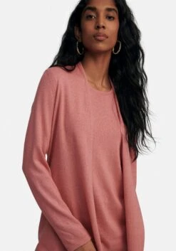 Vesten Gebreid Vest Dames Rosa -Winterkledingwinkel Voor Dames 76dffe00c9b56ea269052e227dfc969b