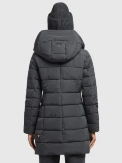 Khujo Korte Mantels Wintermantel Floyt Dames Donkergrijs -Winterkledingwinkel Voor Dames 78e62d706734a4873964f02700310daa