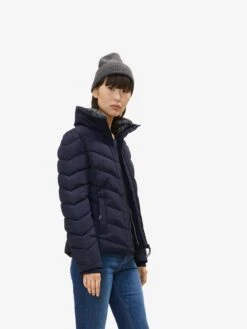 Tom Tailor Winterjassen Winterjas Dames Navy -Winterkledingwinkel Voor Dames 798c5dc5513e71e05f97c4f0642b9b79
