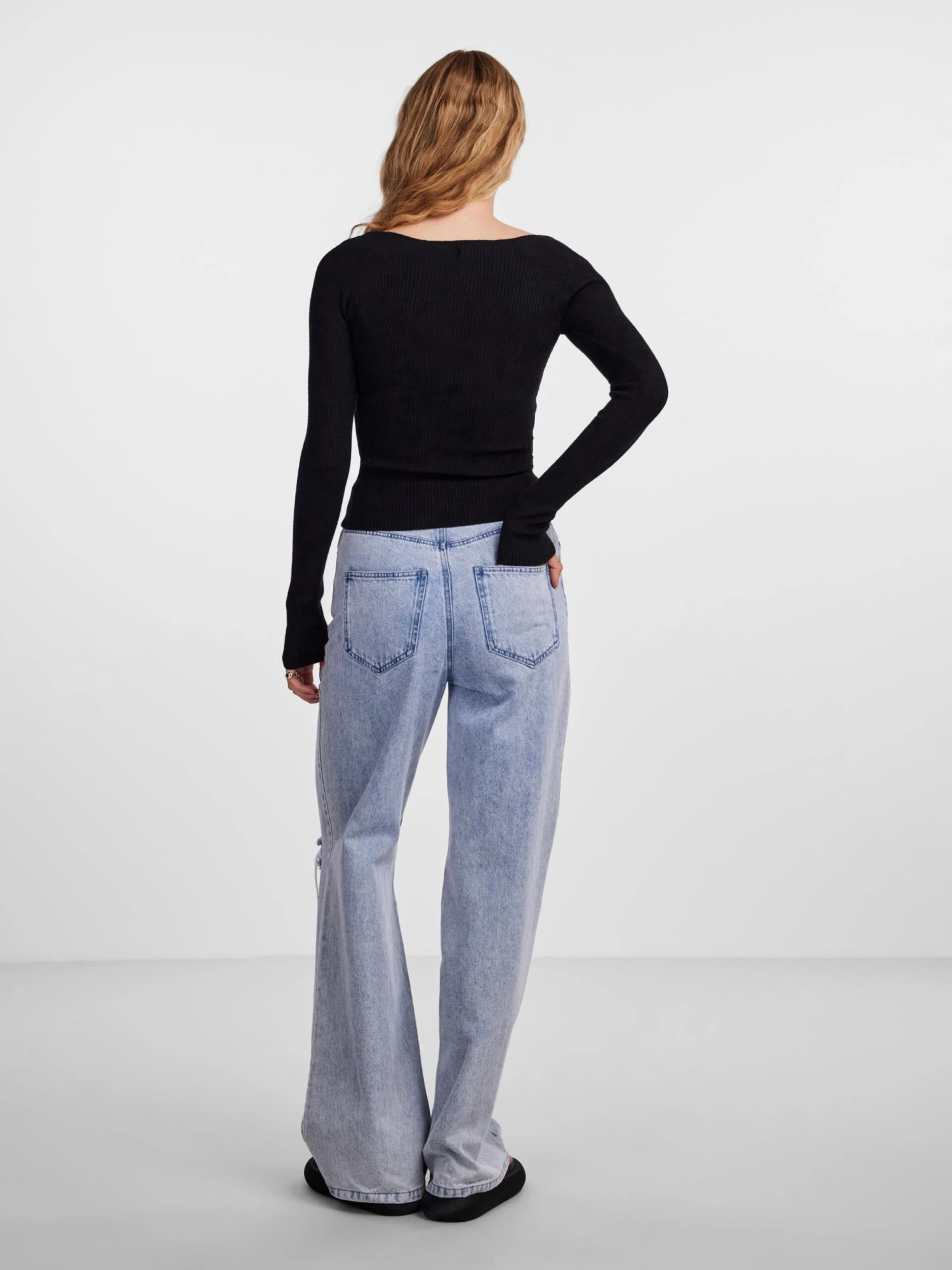 Pieces Basic Truien Trui KALU Dames Zwart 7 Pieces Basic Truien Trui KALU Dames Zwart - Afbeelding 5