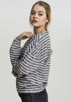 URBAN CLASSICS Oversized Truien Oversized Trui Dames Zwart Gemêleerd -Winterkledingwinkel Voor Dames 7cff3e928d1e8c48e000d8f0c729e296