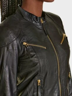 Leren Jassen Tussenjas Bella Dames Zwart -Winterkledingwinkel Voor Dames 7dac90dab1e9727d127a0dfca3efdbd2