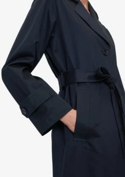 Marc O'Polo Trenchcoats Tussenmantel Dames Donkerblauw -Winterkledingwinkel Voor Dames 7ee6881d1cd2d7d36ff2e75e270aecb7