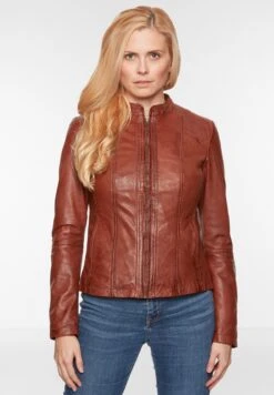Leren Jassen Tussenjas Dames Roestbruin 10 Leren Jassen Tussenjas Dames Roestbruin -Winterkledingwinkel Voor Dames 7f2a3c780419f0d02fd7004ecb191345