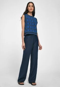 Truien Zonder Mouwen Trui Dames Blauw -Winterkledingwinkel Voor Dames 81189ec22d0d2470a5aad4045446bc9f