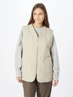 Bodywarmers Bodywarmer MABEL Dames Lichtbeige -Winterkledingwinkel Voor Dames 85d09efd62276aa9fe9e1b5b8f293b8b