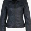 H.I.S Leren Jassen Tussenjas Dames Navy -Winterkledingwinkel Voor Dames 85f78da82ade975f421442f0e681c3da