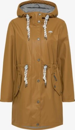 Schmuddelwedda Regenmantels Functionele Mantel Dames Pasteloranje