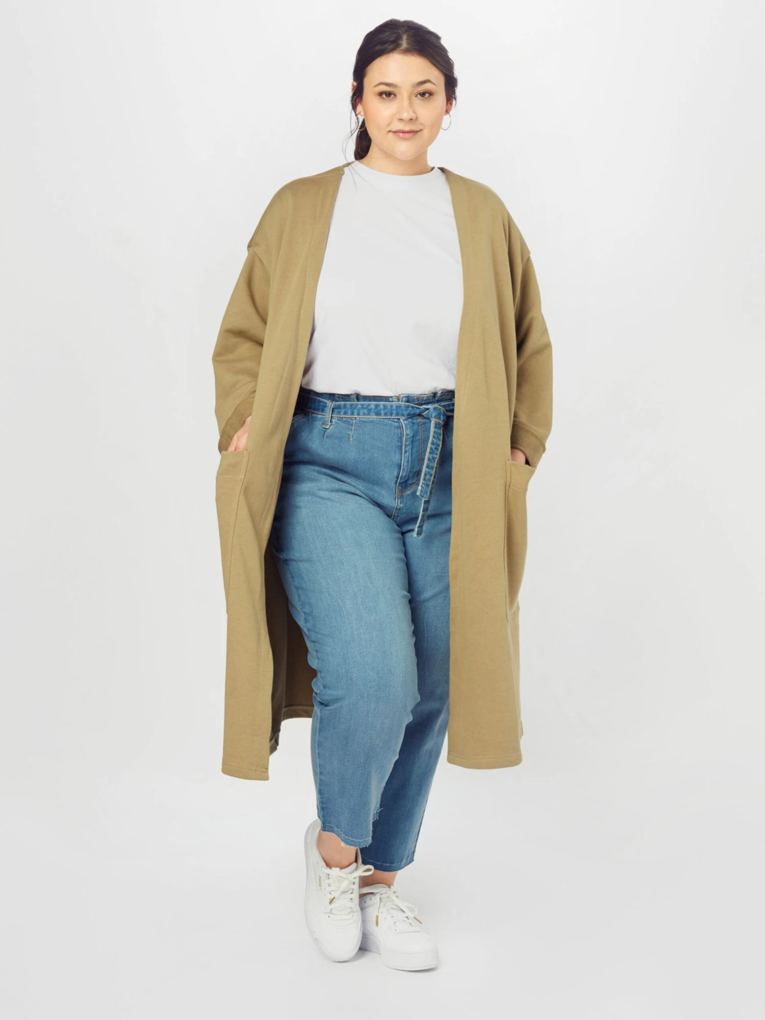 URBAN CLASSICS Vesten Gebreid Vest Dames Kaki 5 URBAN CLASSICS Vesten Gebreid Vest Dames Kaki - Afbeelding 3