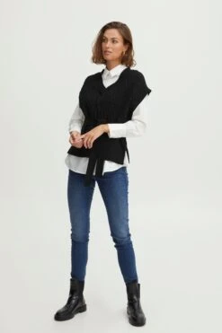 Fransa Truien Zonder Mouwen Trui Frsusann Dames Zwart -Winterkledingwinkel Voor Dames 8bb36032ee369633a09f13bec27df402