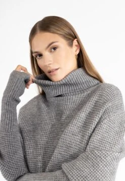 RISA Coltruien Trui Dames Grijs Gemêleerd -Winterkledingwinkel Voor Dames 8cdc37905b2d5b7a7319be504775eab4