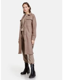 Taifun Wollen Mantels Tussenmantel Dames Taupe -Winterkledingwinkel Voor Dames 8d5fe4749dc1493457131c8fd453fdf6