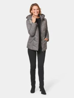 GOLDNER Tussenjassen Tussenjas Dames Grijs -Winterkledingwinkel Voor Dames 8fdf663dd2a3299f63ad08bf48c398d5