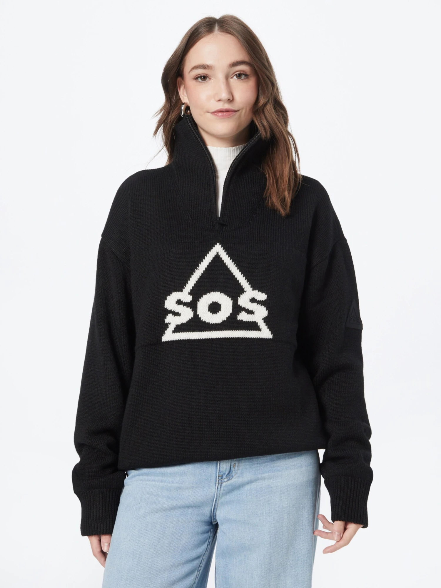 SOS Coltruien Trui Tignes Dames Zwart 5 SOS Coltruien Trui Tignes Dames Zwart - Afbeelding 3