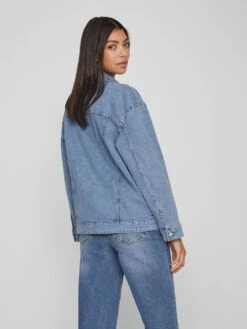 Vila Spijkerjasjes Tussenjas Fri Dames Blauw -Winterkledingwinkel Voor Dames 916012a126b5e61ec04ccc296734f5c7