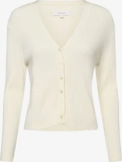 Vesten Gebreid Vest Dames Ecru