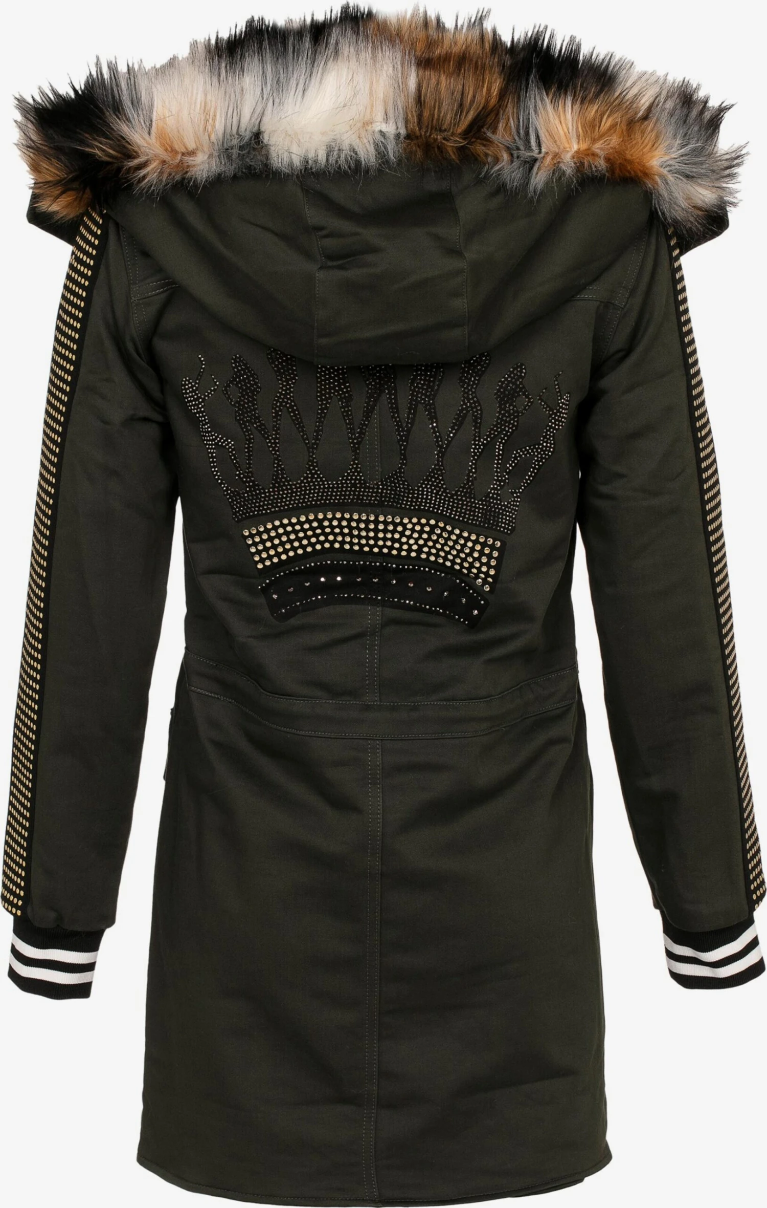 Cipo & Baxx Parkas Tussenparka Dames Kaki 4 Cipo & Baxx Parkas Tussenparka Dames Kaki - Afbeelding 2