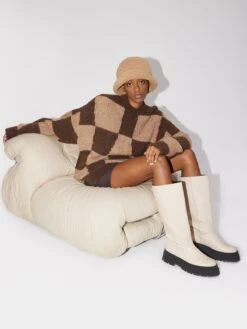 Lange Truien Trui Meline Dames Pueblo / Lichtbruin -Winterkledingwinkel Voor Dames 925508a61aa6c5489a10ad4d35f82063