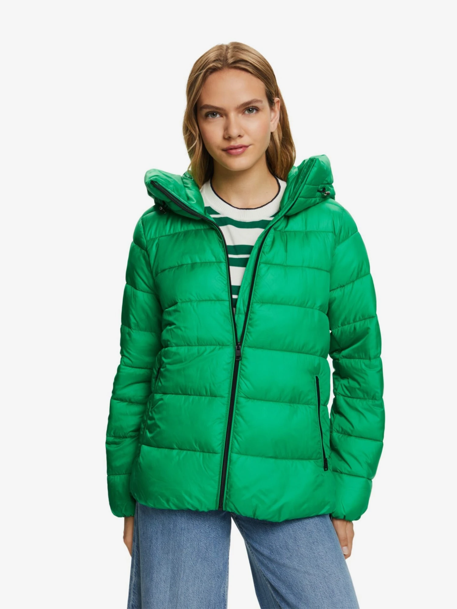 ESPRIT Gewatteerde Jassen Winterjas Dames Groen 4 ESPRIT Gewatteerde Jassen Winterjas Dames Groen - Afbeelding 2