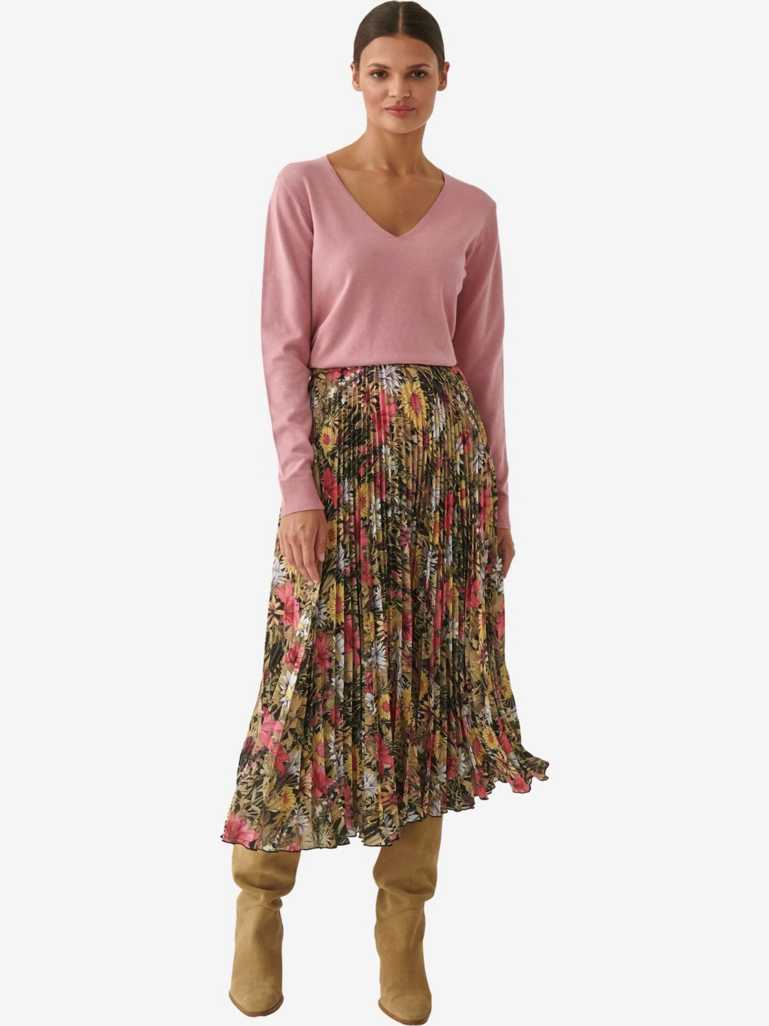 Basic Truien Trui Tessa Dames Rosa 6 Basic Truien Trui Tessa Dames Rosa - Afbeelding 4