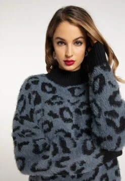 Faina Coltruien Trui Dames Duifblauw -Winterkledingwinkel Voor Dames 9538f5c13dd2fadb240a1d208b932f9a