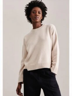 Seidensticker Basic Truien Trui Dames Ecru -Winterkledingwinkel Voor Dames 9746758b529106901c5c2c48a1496d8d