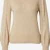 Vila Fijngebreide Truien Trui Ava Dames Beige -Winterkledingwinkel Voor Dames 99840892f8dc2d154d87e5edb63baa3f