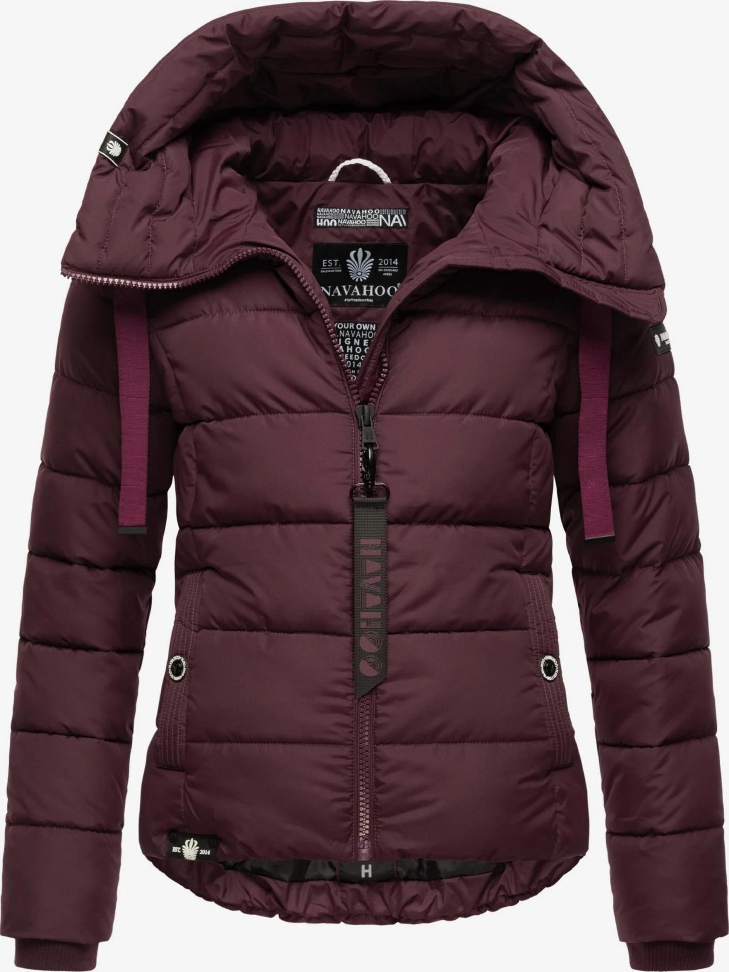 Navahoo Gewatteerde Jassen Winterjas Amayaa Dames Bordeaux 6 Navahoo Gewatteerde Jassen Winterjas Amayaa Dames Bordeaux - Afbeelding 4