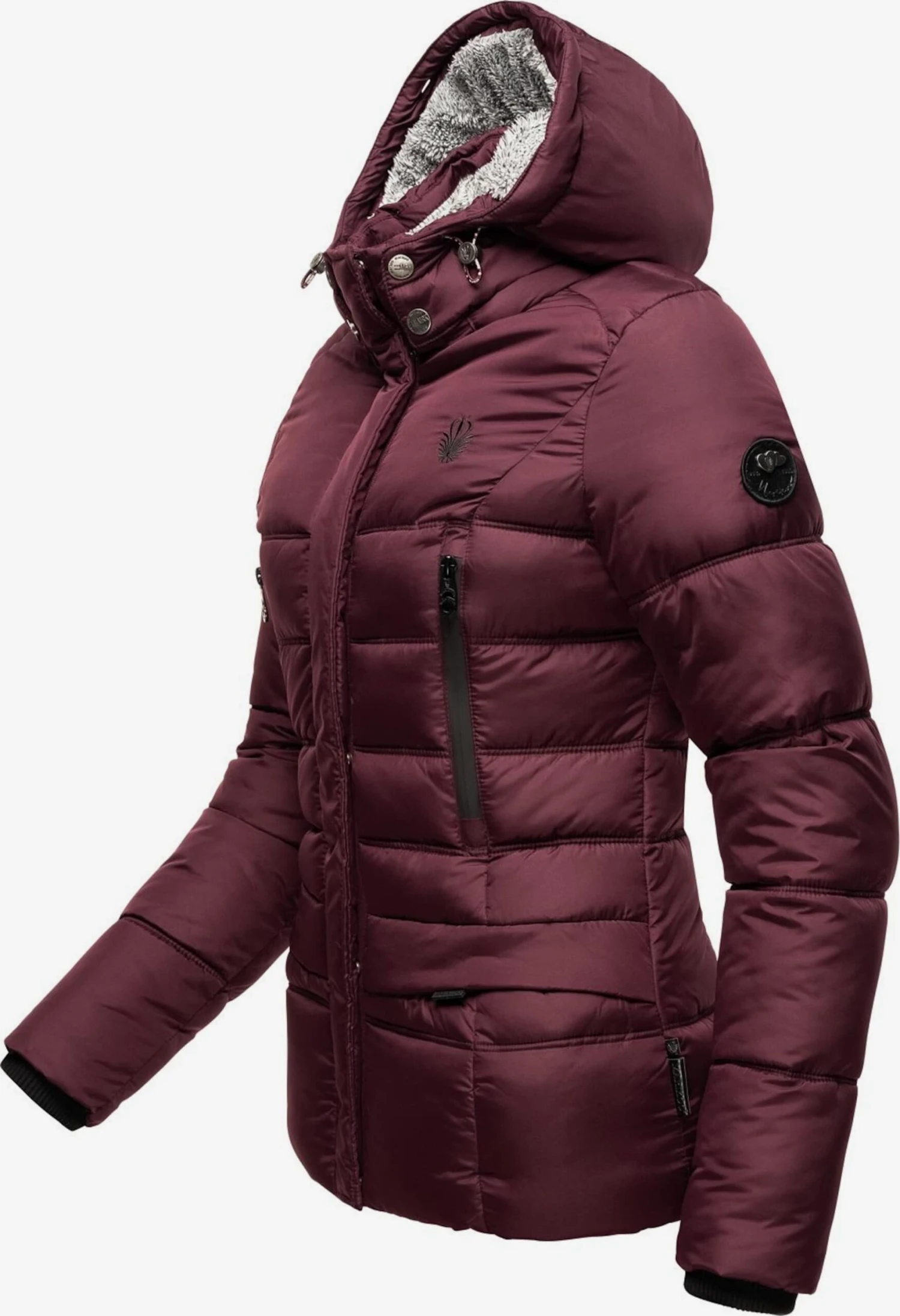 Marikoo Winterjassen Winterjas Loveleen Dames Bordeaux 6 Marikoo Winterjassen Winterjas Loveleen Dames Bordeaux - Afbeelding 4