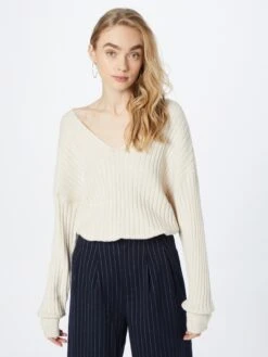 Vila Basic Truien Trui RIL Dames Natuurwit -Winterkledingwinkel Voor Dames a24f90dd76098c3a3a9a09e95efc0d62