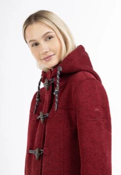 Schmuddelwedda Duffelcoats Tussenmantel Dames Merlot -Winterkledingwinkel Voor Dames a42e8d26e47ed05b15f94b3349cd053e