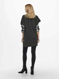 ONLY Lange Truien Trui CLARIS Dames Basaltgrijs -Winterkledingwinkel Voor Dames a45db5d762487dc11886dc6926be3516