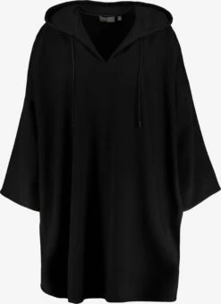 Ulla Popken Ponchos & Kimonos Cape Dames Zwart