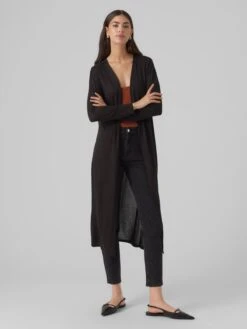 Vero Moda Lange Vesten Gebreide Mantel BRIANNA Dames Zwart -Winterkledingwinkel Voor Dames a5af84e7ebe84c6fd9061bd0f07eec0a