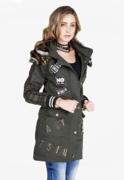 Cipo & Baxx Parkas Tussenparka Dames Kaki 12 Cipo & Baxx Parkas Tussenparka Dames Kaki -Winterkledingwinkel Voor Dames a5bf16a4466268219b7b174addfeced0