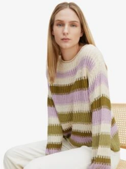 Tom Tailor Fijngebreide Truien Trui Dames Crème / Olijfgroen 10 Tom Tailor Fijngebreide Truien Trui Dames Crème / Olijfgroen -Winterkledingwinkel Voor Dames a6eb9d64887f5bd40b0a05429c737adb