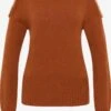 Faina Fijngebreide Truien Trui Tuxe Dames Oker -Winterkledingwinkel Voor Dames a957f2cd88f21b53ac6242855d4cee9a