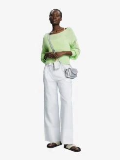 ESPRIT Fijngebreide Truien Trui Dames Lichtgroen -Winterkledingwinkel Voor Dames a9d8695f450475246cac26284598c036