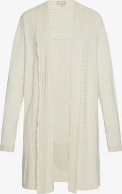 Usha Vesten Gebreid Vest Dames Wolwit