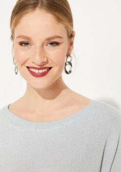 Comma Basic Truien Trui Dames Azuur -Winterkledingwinkel Voor Dames ac99cd486994b173c90d84bf7fb98bf1