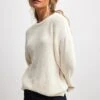 NA-KD Oversized Truien Oversized Trui Dames Offwhite
