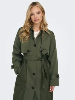 ONLY Trenchcoats Tussenmantel Dames Groen -Winterkledingwinkel Voor Dames ae4bafdf2e8d0014441a05aeac39b5e1