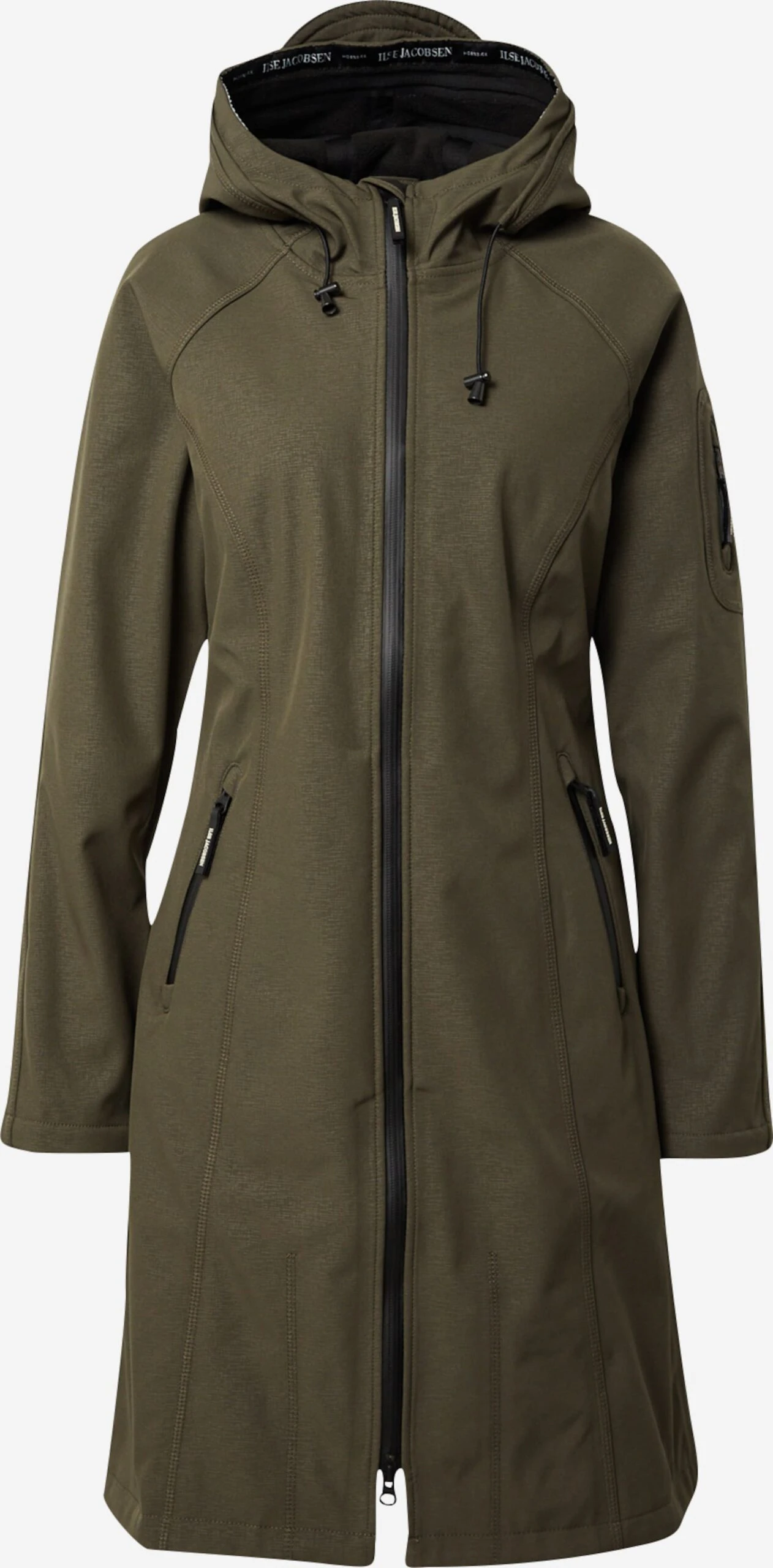 ILSE JACOBSEN Regenmantels Tussenmantel Dames Kaki 3 ILSE JACOBSEN Regenmantels Tussenmantel Dames Kaki