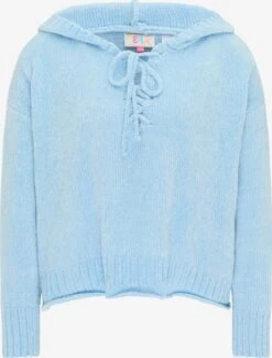 IZIA Hoodies Trui Dames Lichtblauw