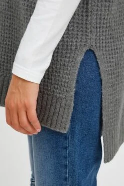 B.young Lange Truien Trui Dames Grijs Gemêleerd -Winterkledingwinkel Voor Dames b399c6e76728e3d04bc14b3091d8aa1d