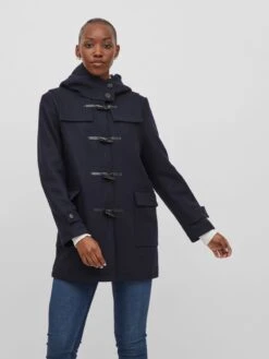 Duffelcoats Tussenmantel Mamrie Dames Donkerblauw -Winterkledingwinkel Voor Dames b483a73cae67fbdb1c14111340b007db