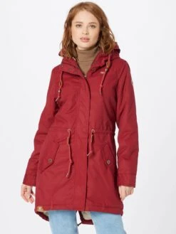 Ragwear Parkas Tussenparka ELBA Dames Rood -Winterkledingwinkel Voor Dames b4ddef8db864ef59168e04e520b94753