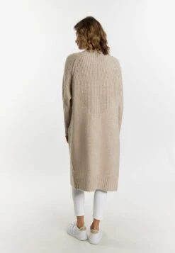 Lange Vesten Gebreide Mantel Dames Lichtbeige -Winterkledingwinkel Voor Dames b5ca0325b77ae9e12f891a7ab01aac09