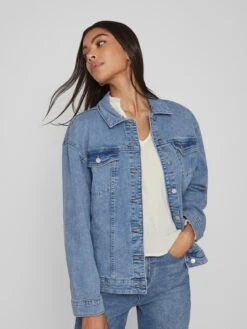 Vila Spijkerjasjes Tussenjas Fri Dames Blauw -Winterkledingwinkel Voor Dames b731d801f9b4b0f0fea3eada05a65fdd